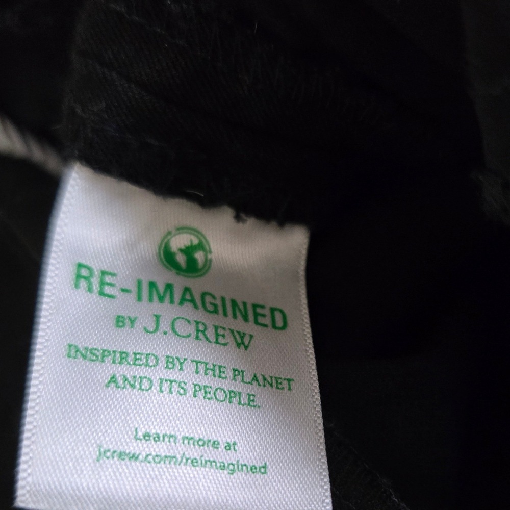 Cropped Flare Trousers Cotton Blend Workwear Size 14 J.Crew Women Black - Picture 4 of 9